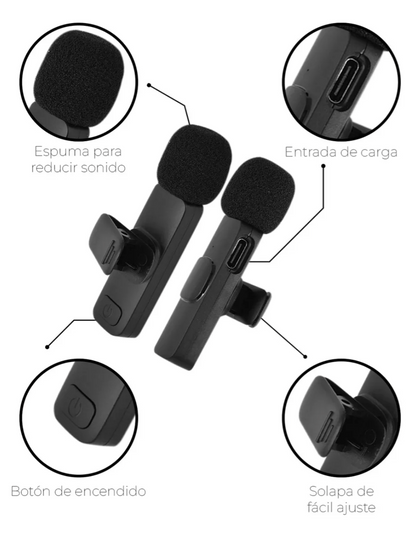 Microfono Inalambrico - 2 MIC