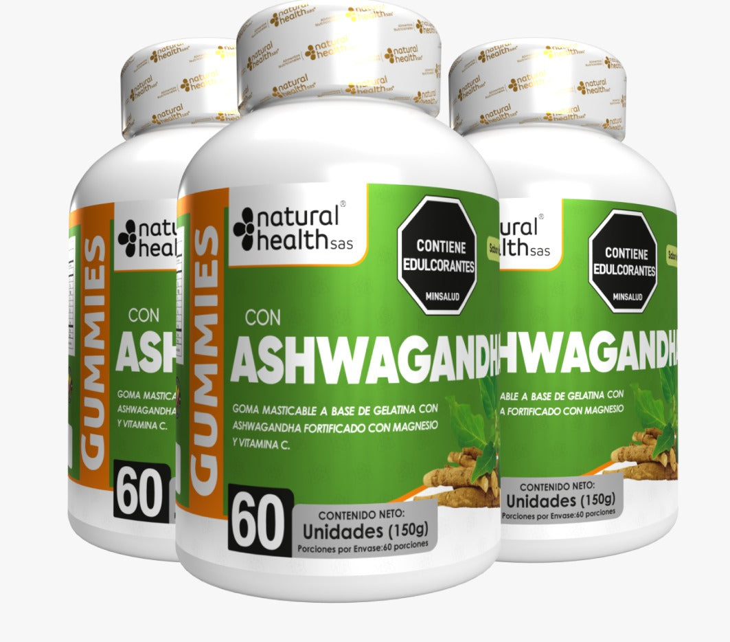 Ashawanda X 60 GOMAS CON INVIMA x 3 FRASCOS