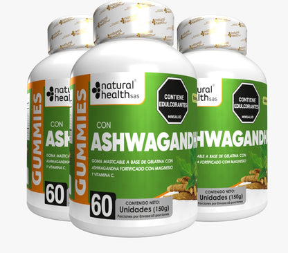 Ashawanda X 60 GOMAS CON INVIMA x 3 FRASCOS