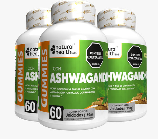 Ashawanda X 60 GOMAS CON INVIMA x 3 FRASCOS