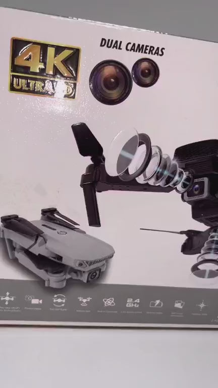 Dron doble cámara 4K + maletín