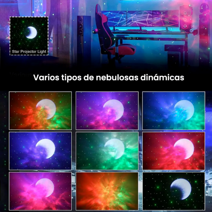 Astronauta Proyector De Nebulosa Stars + Parlante Bluetooth